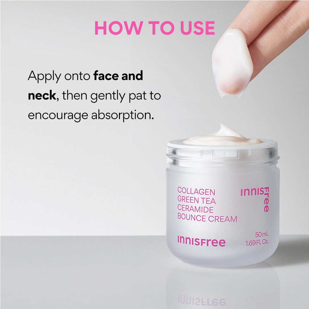 Innisfree Collagen Green Tea Ceramide Bounce Cream 50ML